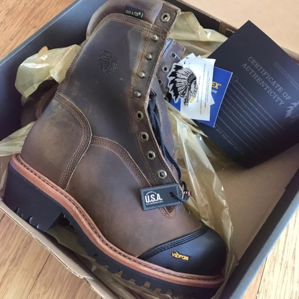 Chippewa 9” Grimstad Golden Work Boots Safety Toe Mens Extra Wide 8 8.5 9 3E